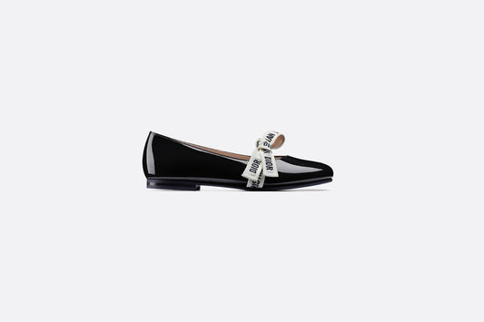 Ballerina Flat • Black Patent Calfskin