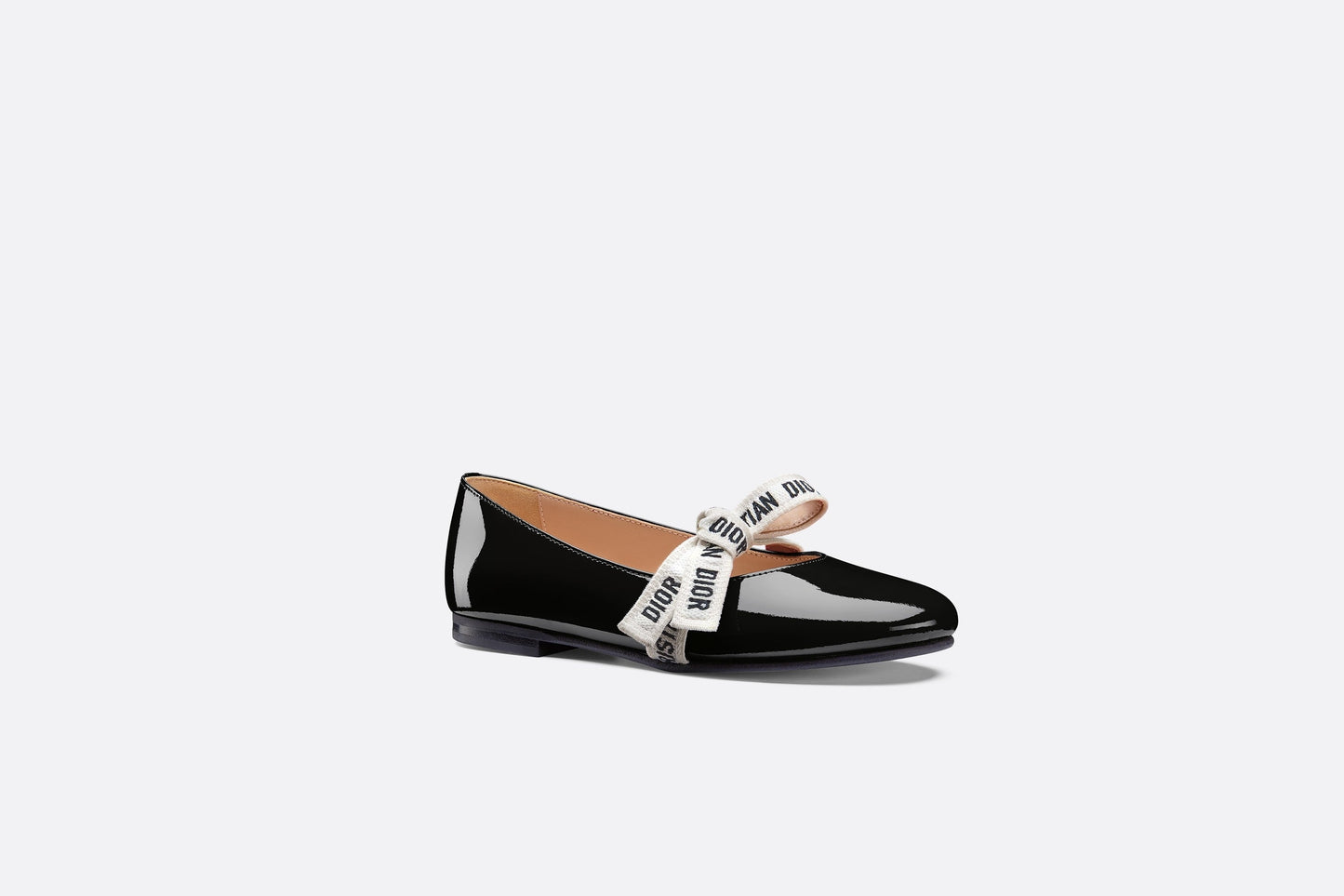 Ballerina Flat • Black Patent Calfskin