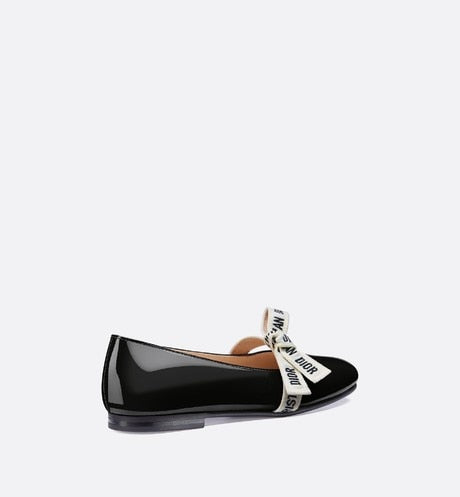 Ballerina Flat • Black Patent Calfskin