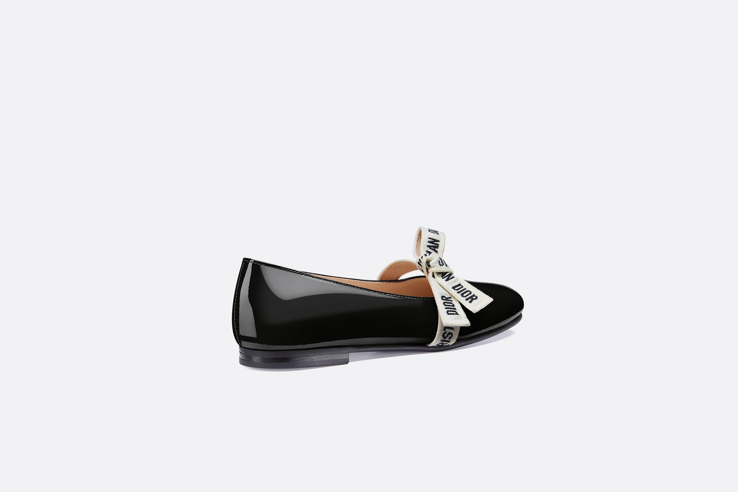 Ballerina Flat • Black Patent Calfskin