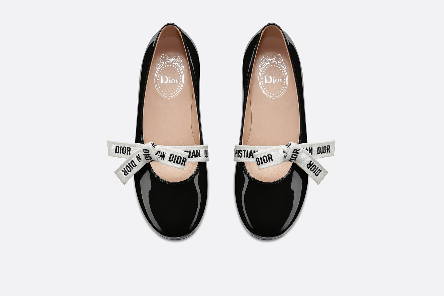 Ballerina Flat • Black Patent Calfskin