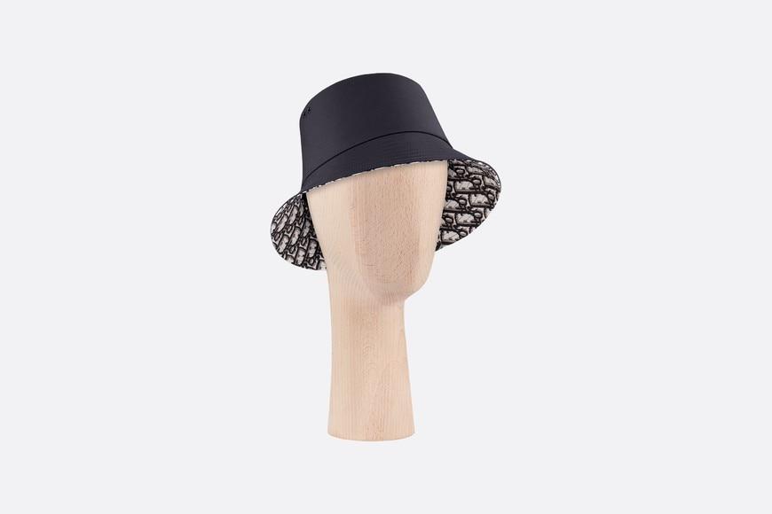 Reversible Teddy-D Dior Oblique Short Brim Bucket Hat • Black Cotton