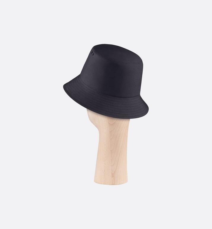 Reversible Teddy-D Dior Oblique Short Brim Bucket Hat • Black Cotton