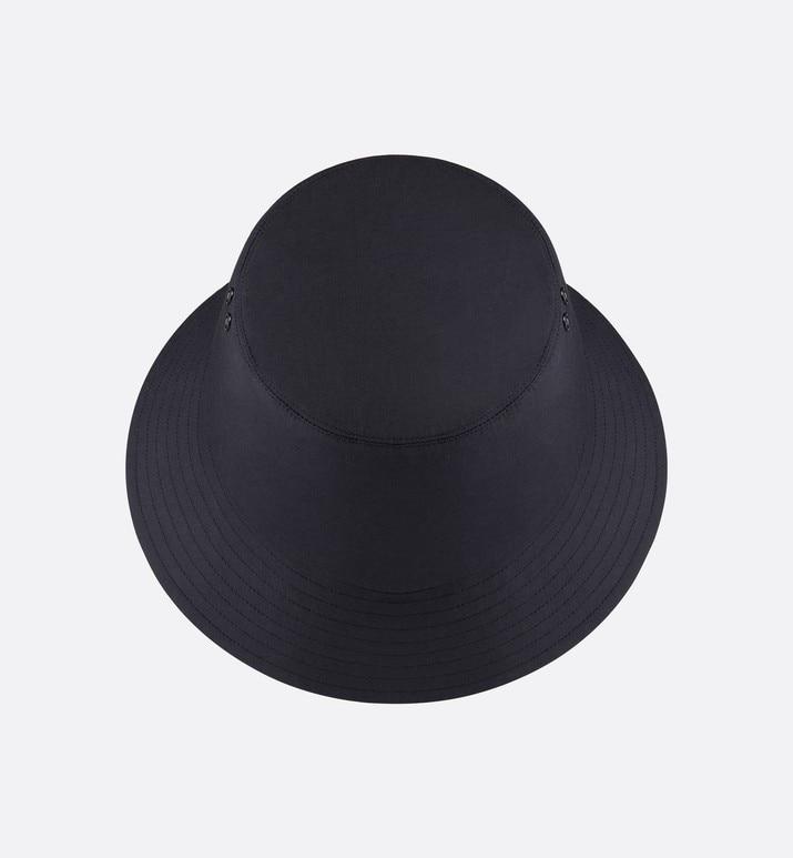 Reversible Teddy-D Dior Oblique Short Brim Bucket Hat • Black Cotton