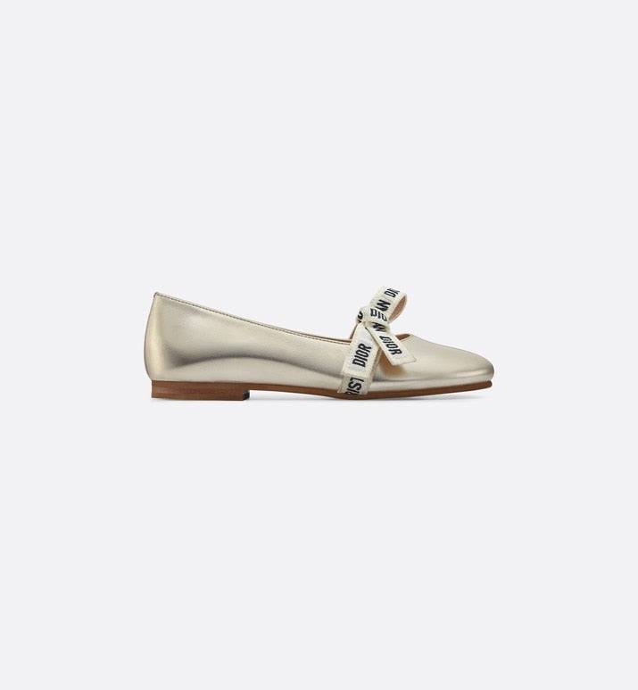Ballerina Flat • Metallic Gold Lambskin