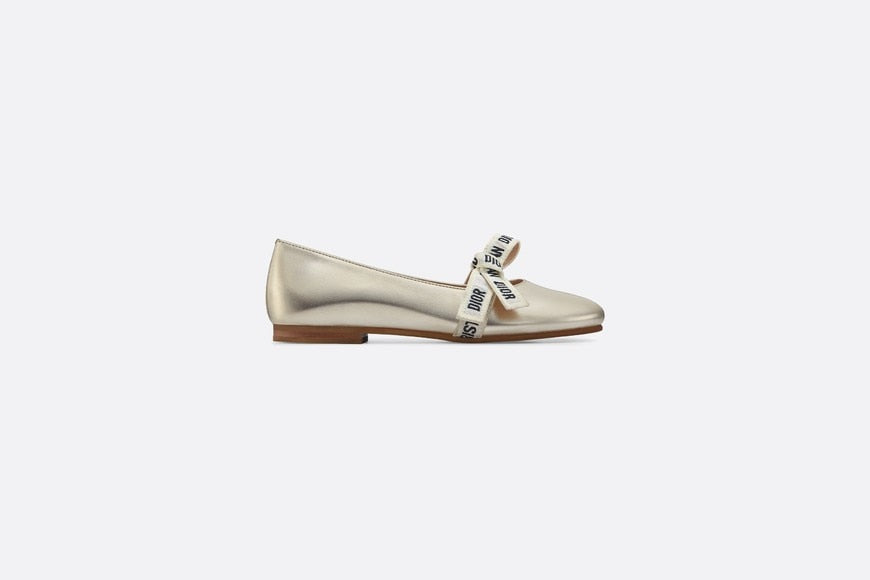 Ballerina Flat • Metallic Gold Lambskin