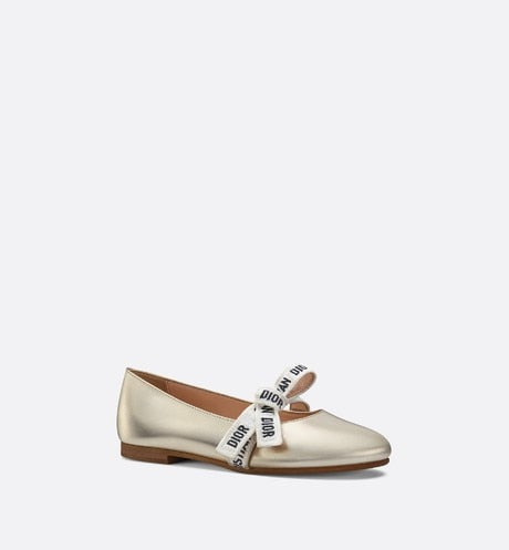 Ballerina Flat • Metallic Gold Lambskin