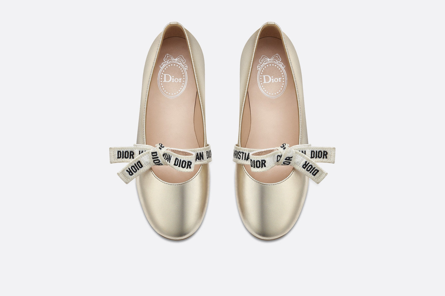 Ballerina Flat • Metallic Gold Lambskin
