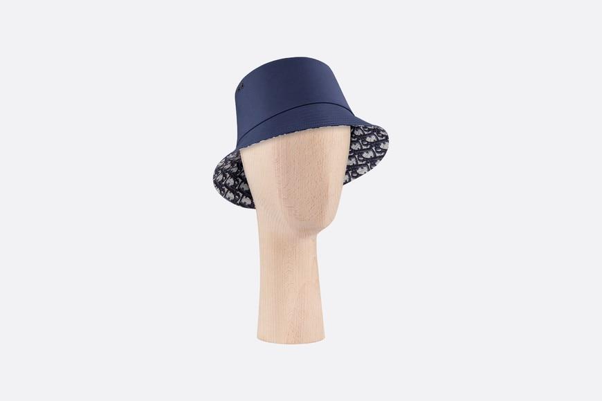 Teddy D Dior Oblique Small Brim Bucket Hat • Blue Cotton