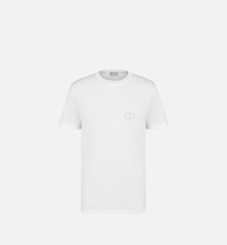 CD Icon T-Shirt • White Cotton Jersey