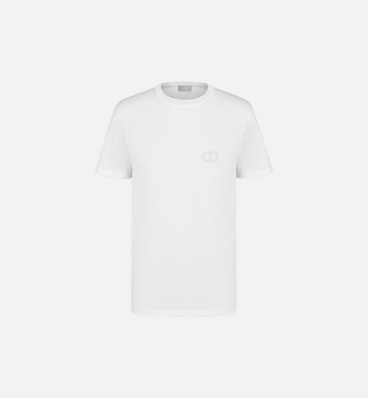 CD Icon T-Shirt • White Cotton Jersey