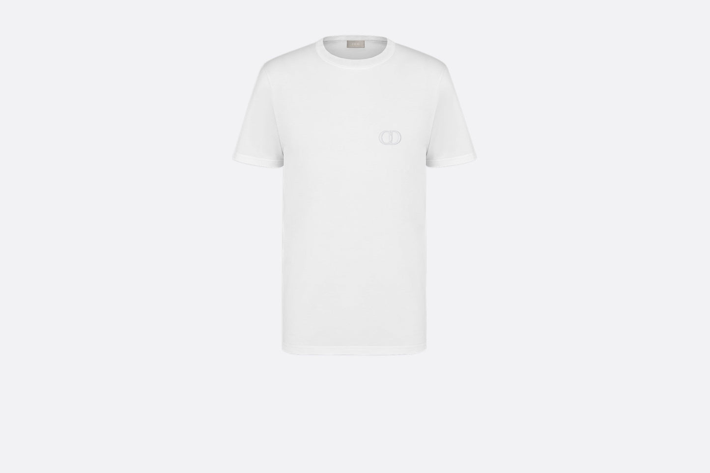 CD Icon T-Shirt • White Cotton Jersey