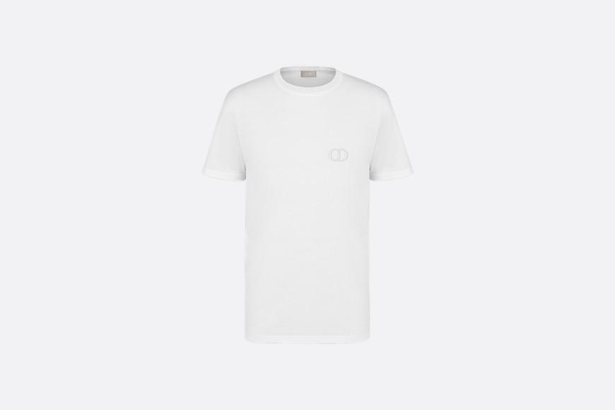 CD Icon T-Shirt • White Cotton Jersey
