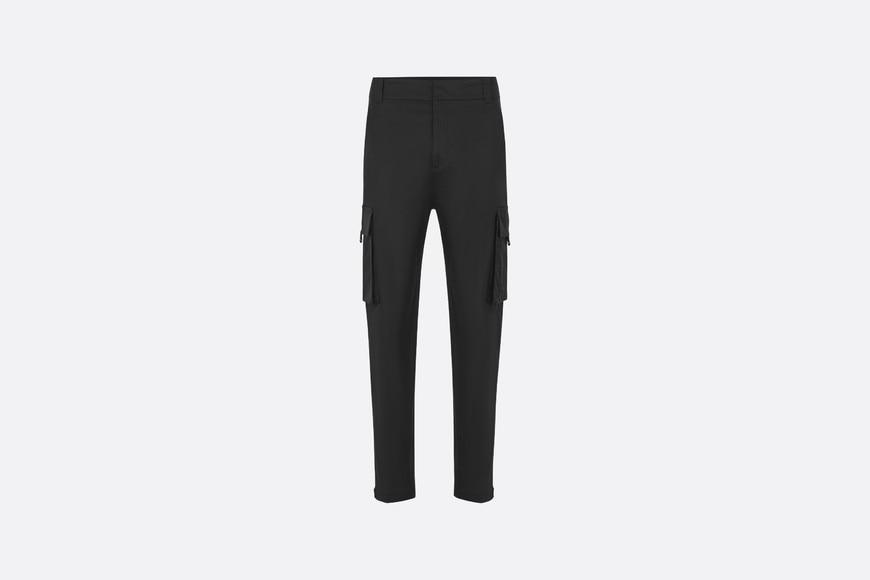 Cargo Pants • Black Stretch Cotton Gabardine