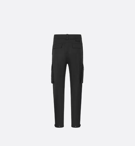 Cargo Pants • Black Stretch Cotton Gabardine