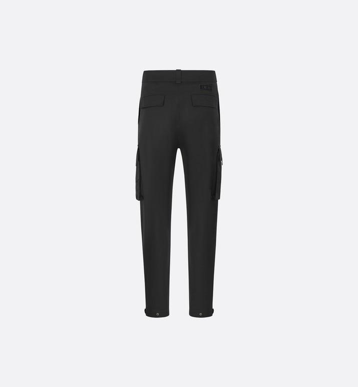 Cargo Pants • Black Stretch Cotton Gabardine