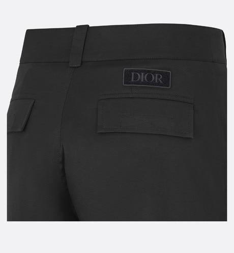 Cargo Pants • Black Stretch Cotton Gabardine