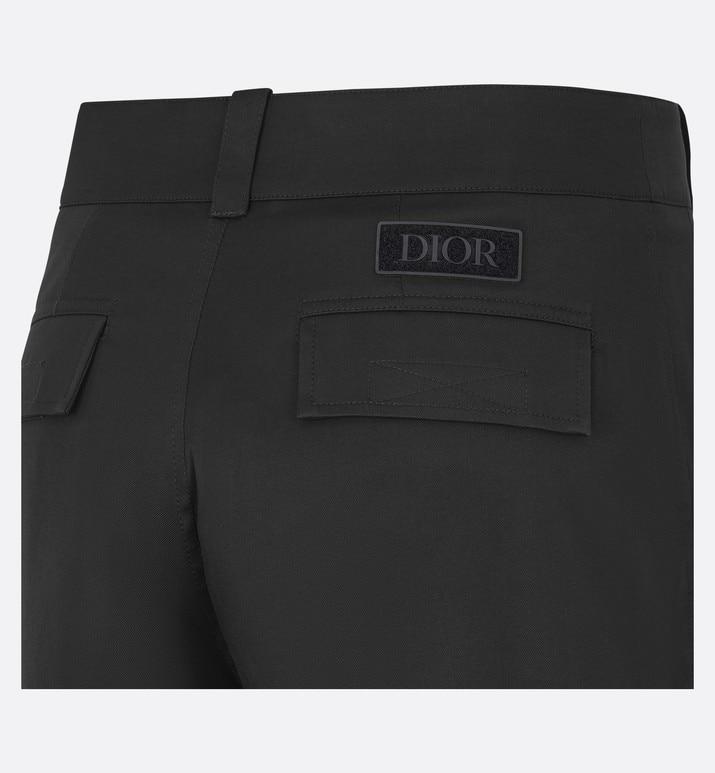 Cargo Pants • Black Stretch Cotton Gabardine