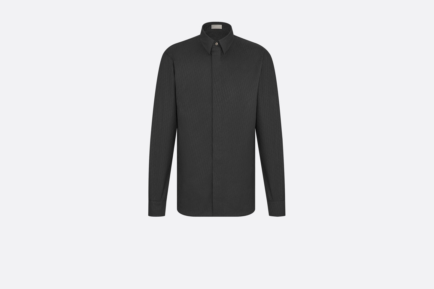 Shirt with Dior Oblique Motif • Black Cotton Jacquard