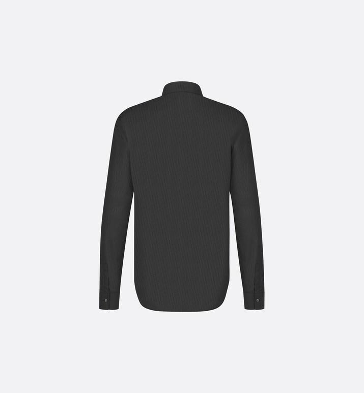 Shirt with Dior Oblique Motif • Black Cotton Jacquard