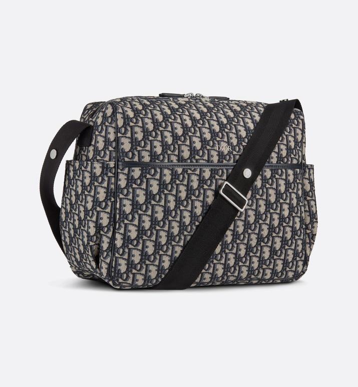 Changing Bag • Blue Dior Oblique Canvas