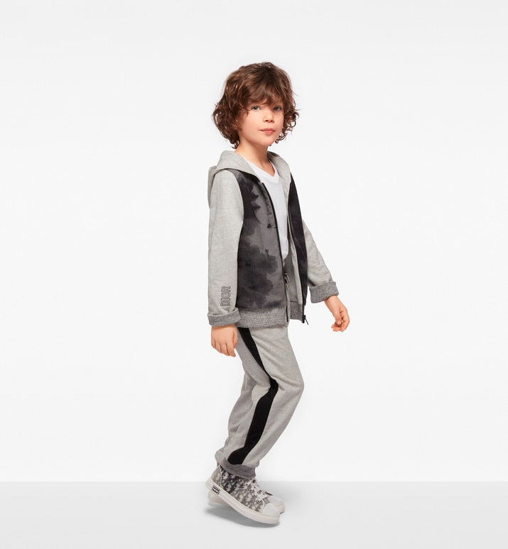 B23 High-Top Sneaker • White and Black Dior Oblique Technical Fabric