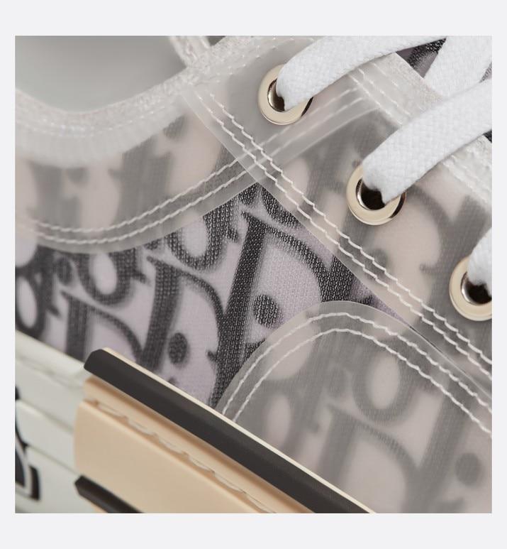 B23 Low-Top Sneaker • White and Black Dior Oblique Canvas
