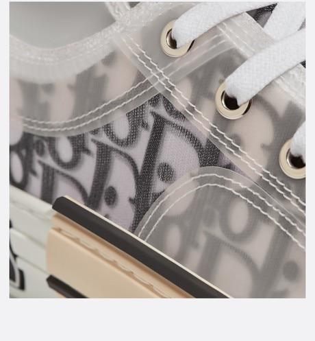 B23 Low-Top Sneaker • White and Black Dior Oblique Canvas