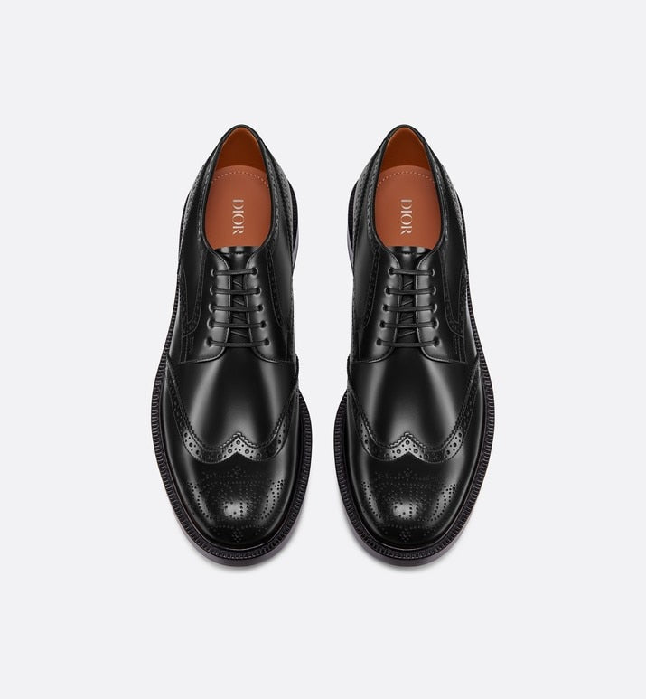 Dior Evidence Derby Brogue • Black Polished Calfskin