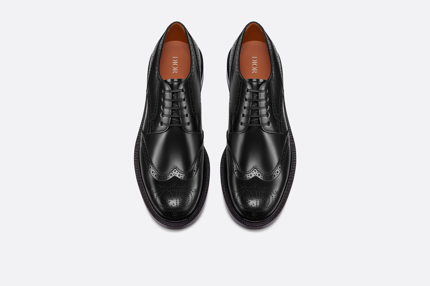 Dior Evidence Derby Brogue • Black Polished Calfskin