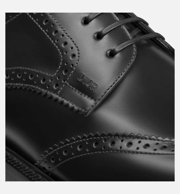 Dior Evidence Derby Brogue • Black Polished Calfskin