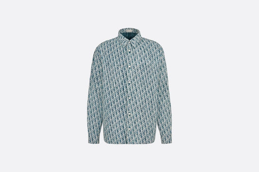 Overshirt • Blue and White Dior Oblique Kasuri Cotton Denim