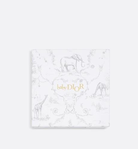 Newborn Gift Set • Gray Cotton Satin with Toile de Jouy Print