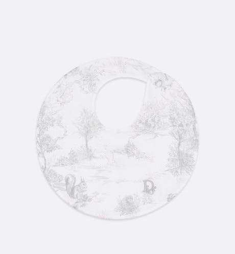 Newborn Gift Set • Gray Cotton Satin with Toile de Jouy Print