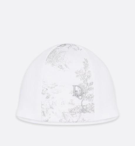 Newborn Gift Set • Gray Cotton Satin with Toile de Jouy Print