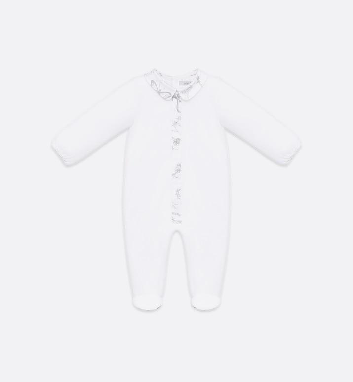 Newborn Gift Set • Gray Cotton Satin with Toile de Jouy Print