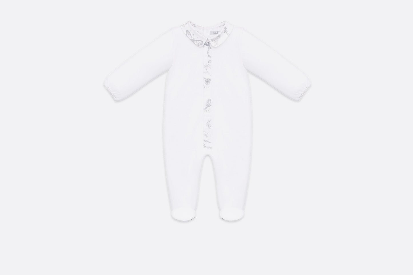 Newborn Gift Set • Gray Cotton Satin with Toile de Jouy Print