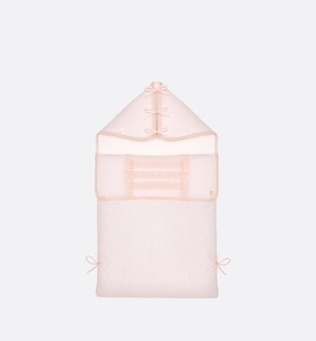 Bunting Bag • Pink Interlock and Cotton Voile