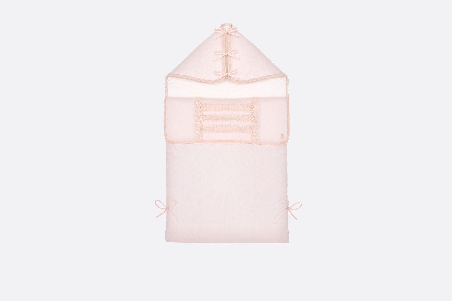 Bunting Bag • Pink Interlock and Cotton Voile