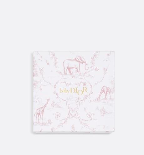 Newborn Gift Set • Powder Pink Cotton Satin with Toile de Jouy Print