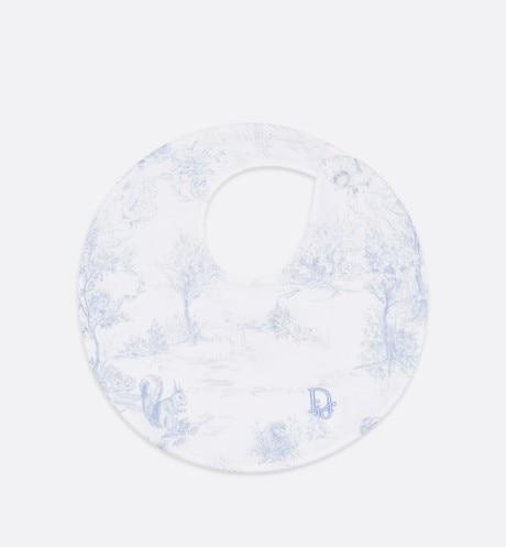 Newborn Gift Set • Pale Blue Cotton Satin with Toile de Jouy Print