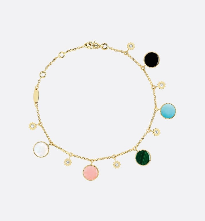 Rose Des Vents Bracelet • Yellow Gold, Diamonds and Decorative Stones