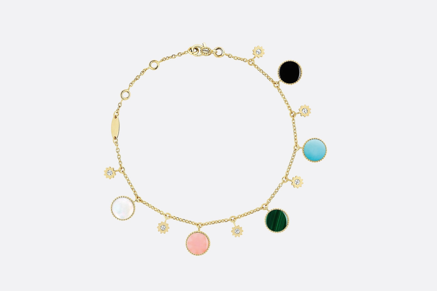 Rose Des Vents Bracelet • Yellow Gold, Diamonds and Decorative Stones