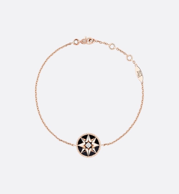 Rose Des Vents Bracelet • Rose Gold, Diamond and Onyx