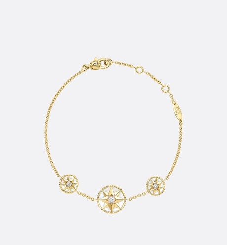 Rose Des Vents Bracelet • Yellow Gold, Diamonds and Mother-of-Pearl