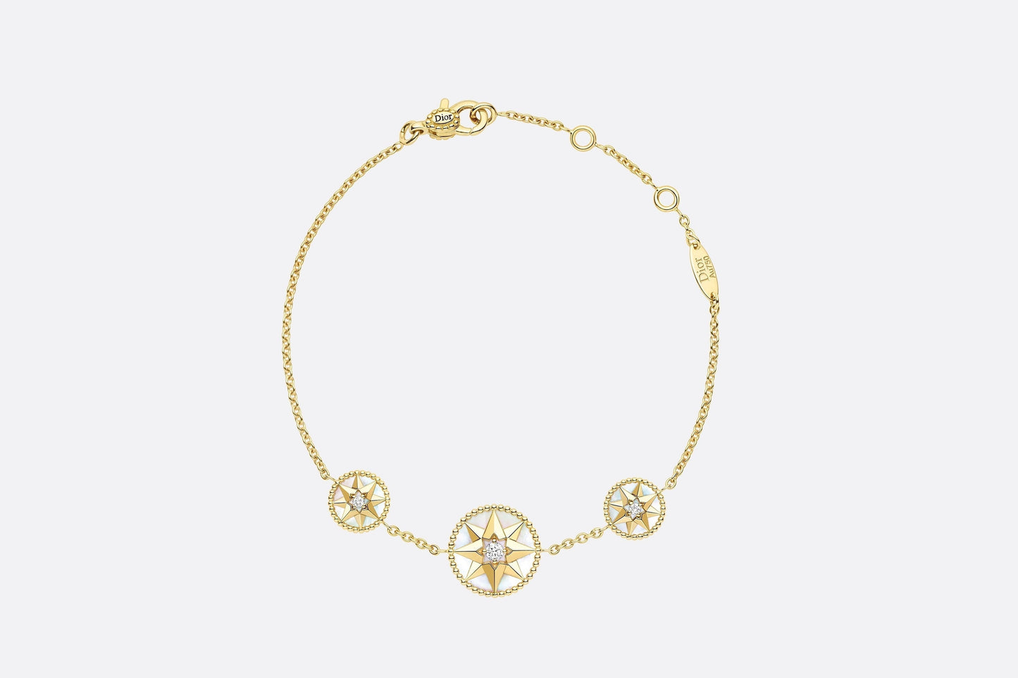 Rose Des Vents Bracelet • Yellow Gold, Diamonds and Mother-of-Pearl