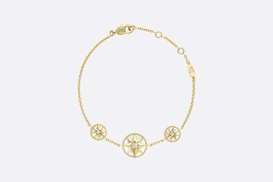 Rose Des Vents Bracelet • Yellow Gold, Diamonds and Mother-of-Pearl