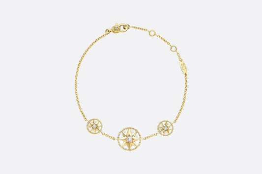 Rose Des Vents Bracelet • Yellow Gold, Diamonds and Mother-of-Pearl