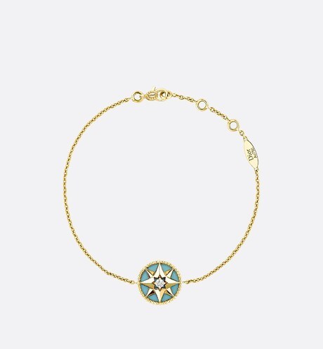 Rose Des Vents Bracelet • Yellow Gold, Diamond and Turquoise