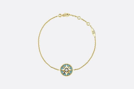Rose Des Vents Bracelet • Yellow Gold, Diamond and Turquoise